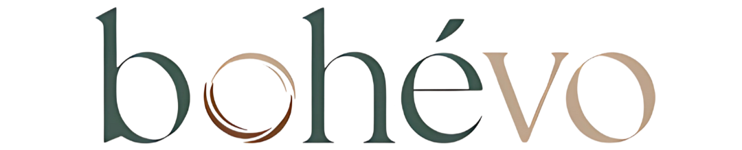 Bohevo logo with a gradient effect on a white background
