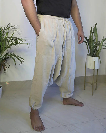 sand-drift-jute-harem-pants-closeup-pocket