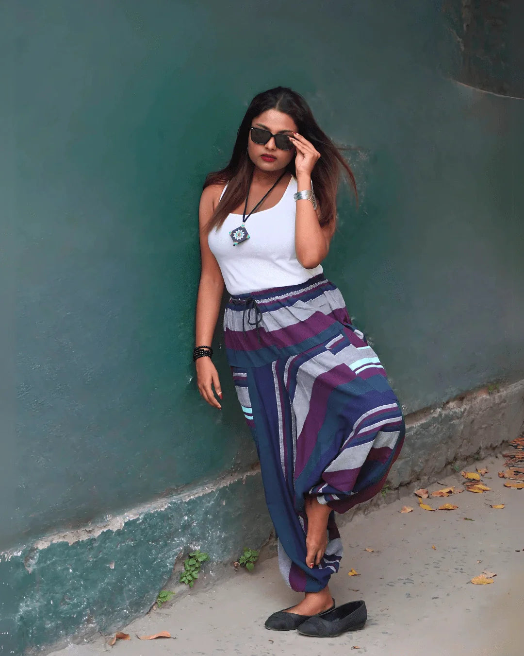 urban gypsy khesh harem pants female fashion shot